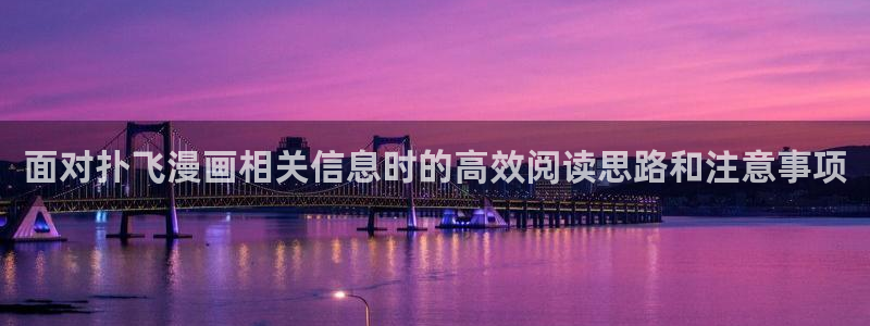 羞羞漫画最新网页入口:面对扑飞漫画相关信息时的高效阅读思路和注意事项